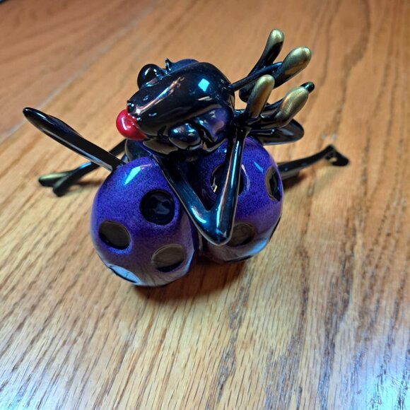 KITTY CRITTERS CARMEN LADYBUG PURPLE KITTY CANTRELL #8158 RETIRED - Picture 1 of 9